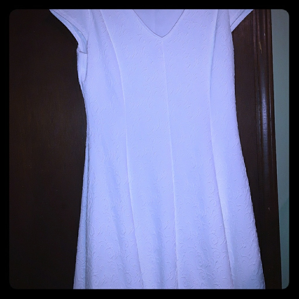 Solid white Ronni Nicole dress